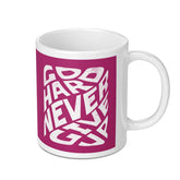 Go Hard Never Give Up Motivational Quote Mug product